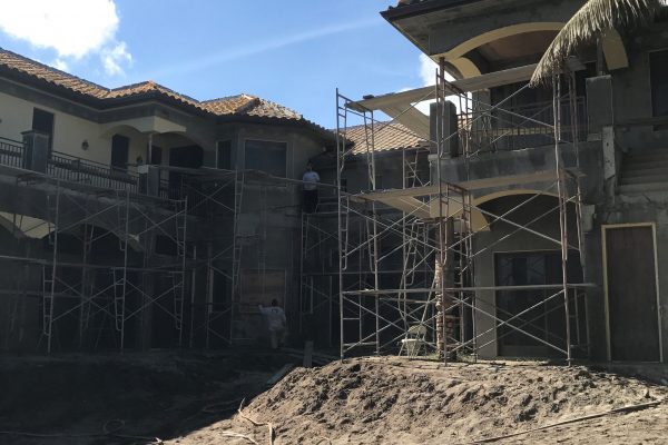 scaffold in progress