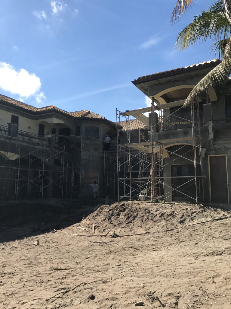 scaffold in progress